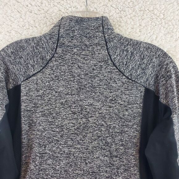 Athleta Sweater Black Colorblock Running Wild Half Zip Workout Athletic Top Sz M - Picture 9 of 11